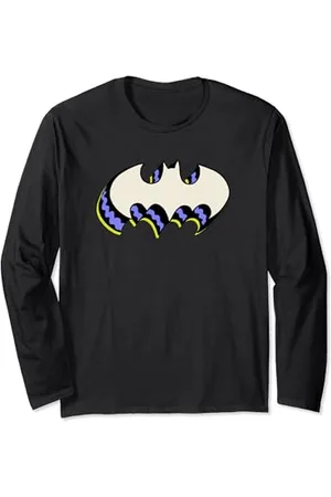 Amazon DC Comics Batman 3D-Fledermauslogo Langarmshirt
