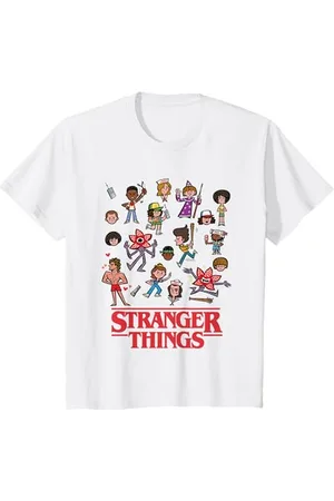 Stranger Things Kinder Cartoon Characters T-Shirt