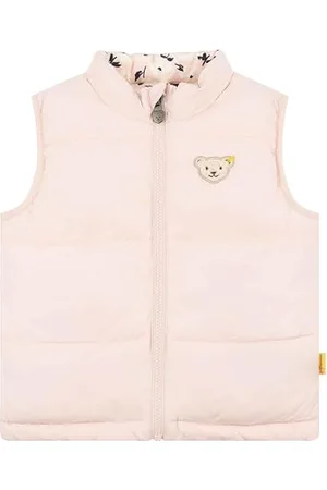 Steiff Wendeweste EU Größe 116 , Mädchen Outdoor Wende-Weste, Übergangsjacke für Mädchen, Kinderjacke wasserabweisend, 2in1 Wendeweste, warm und bequem, waschmaschinenfest