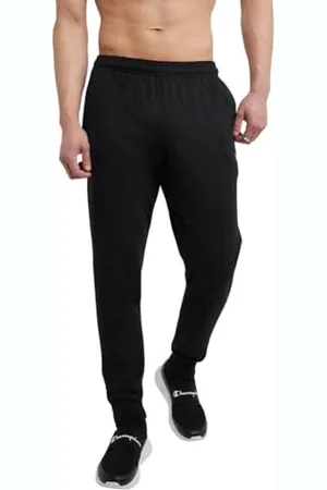 Champion Herren Powerblend Retro Fleece Jogger Hose, Schwarz-549314, Groß