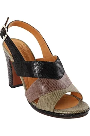Chie Mihara Damen ADINA40 High Heel Sandal, Hunt Green, Brown, Black, 40 EU