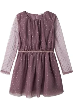 NAME IT Mädchen Nkfvabos Ls Dress Noos Nachtwäsche Set, , 152 EU