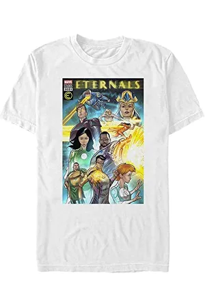 Marvel Unisex The Eternals Comic Cover Organic Short Sleeve T-shirt, , M