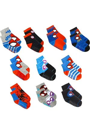 Marvel 10 Pack, Socks for Toddler Boys 6-24 Months, 2T-5T, Socks Variety Pack
