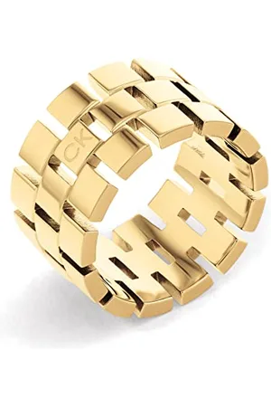 Calvin Klein Ring für Damen Kollektion GEOMETRIC in Gelbgold - 35000325D