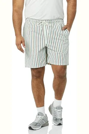 Amazon Herren Walkshorts Schrittlänge 20 cm lockere Passform mit Kordelzug (in Übergröße erhältlich), , XS