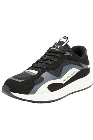 Armani Exchange Herren Dusseldorf Sneaker, Black+Dark, 42 EU