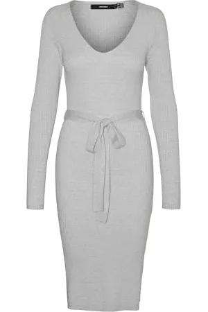 VERO MODA Female Strickkleid VMSABA Midikleid