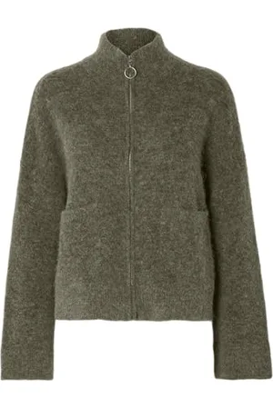 SELECTED Female Strickjacke Zip-up