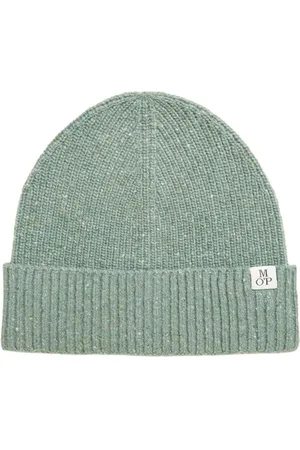 Marc O’ Polo Marc OߴPolo Herren Strickmütze aus Woll-Mix Beanie, Grün (Rain-Kissed Leaf), One Size