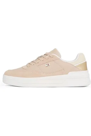 Tommy Hilfiger Damen Basketball Sneaker Metallic Schuhe, Beige (Misty Blush), 36