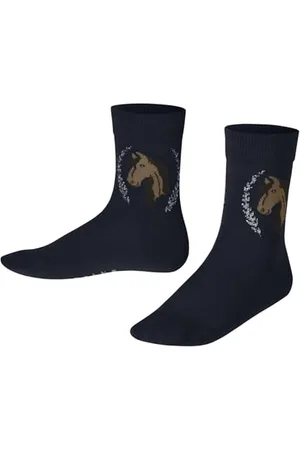 Falke Unisex Kinder Socken Horse K So Baumwolle gemustert 1 Paar, , 35-38