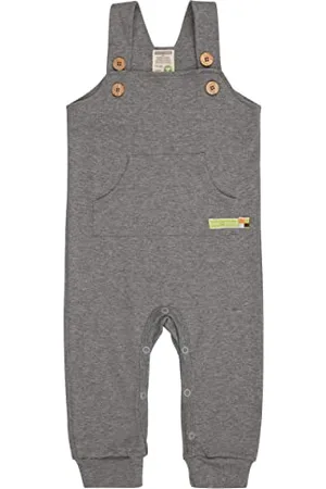 loud + proud Unisex Baby Latzhose, GOTS Zertifiziert Und Kleinkind-Strampelanzug, , 98-104 EU