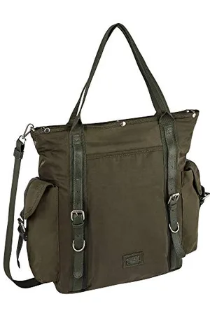 Camel Active Aruba, Damen, Shopper, L, Grün, 41x37,5x18 cm