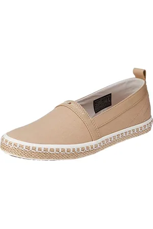 Tommy Hilfiger Herren Espadrilles Resort Stoffschuhe, Beige (Clayed Pebble), 44