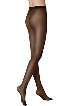 Kunert Damen Strumpfhose Satin Look 20 transparent glänzend 20 DEN Black 0500 44/46