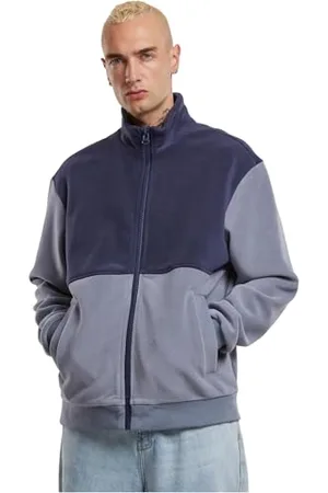 Urban classics Herren Tb7016-colour Block Polar Fleece Jacket Leichte, , 5XL EU