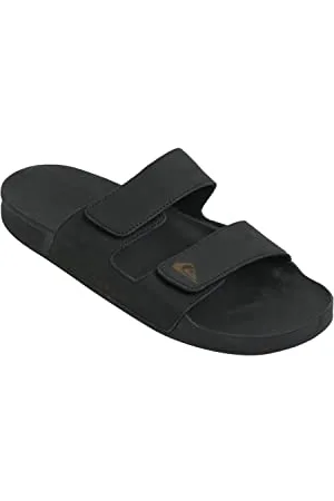Quiksilver Herren Rivi Leather Sandale, Black 1, 44 EU