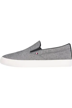 Tommy Hilfiger Herren Vulcanized Sneaker Low Slip On zum Reinschlüpfen, (Black), 41