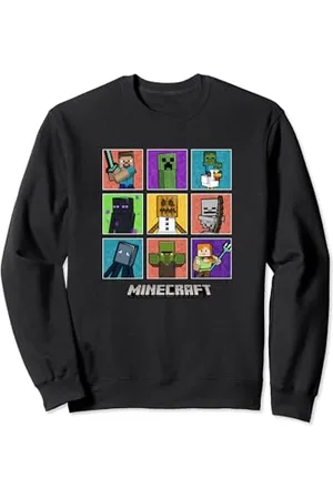 Minecraft Die -Gruppe hat eine farbige Box Up gedreht Sweatshirt