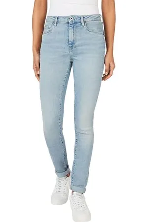 Pepe Jeans Damen Skinny Jeans Hw, Blau (Denim-MI8), 26W / 30L