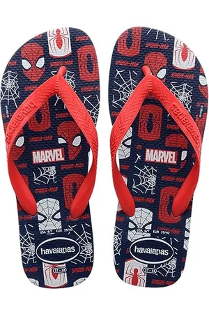 Havaianas – Top Marvel Logomania, bequeme, leichte und strapazierfähige Flip-Flops mit Aufdruck der legendären Marvel-Superhelden, Herren