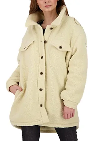 alife kickin ALIFE and Kickin CarolinaAK G Coat – Damen Winterjacke Parka – Kurzer Mantek mit Kapuze – Perfekt für Kalte Tage, Herbst & Winter – Robuste Jacke S