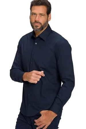 JP 1880 Herren große Größen Übergrößen Menswear L-8XL Hemd, FLEXNAMIC®, Kentkragen, Modern Basic Fit, bis 7 XL XL 808727130-XL