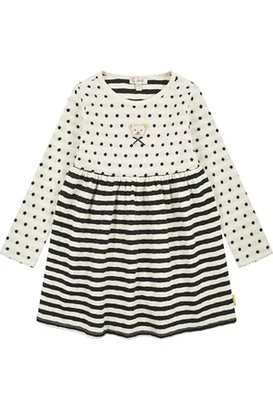 Steiff Kleid EU Größe 122 Eggnog, Mädchen Kleid, Kinderkleid für jeden Anlass, lockere und Bequeme Passform, waschmaschinenfest