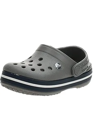 Crocs Unisex Kids Crocband Clog T, Smoke/Navy, 20/21 EU