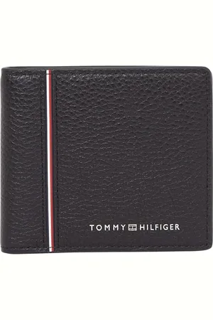 Tommy Hilfiger Herren Geldbeutel Corp Mini Wallet aus Leder, Schwarz (Black), Einheitsgröße
