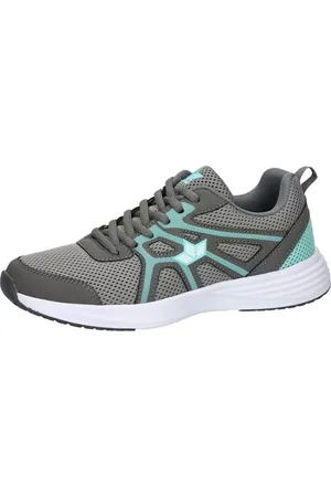 LICO Unisex Bounce Laufschuhe, Grau/Türkis, 43 EU