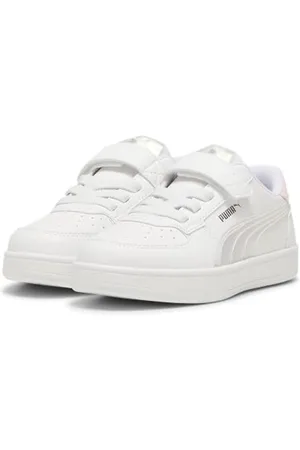 PUMA CAVEN Holo 2.0 AC+ PS Sneaker, White-Mauve Mist Silver, 32 EU