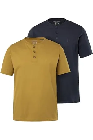 JP 1880 Herren Henleys, 2er-Pack T-Shirts, , XL EU