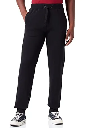 Urban classics TB252 Herren Hose Straight Fit Sweatpants, (Black 7), W32/L32 (Herstellergröße: M)