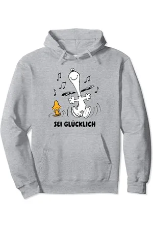 Peanuts Erdnüsse - Snoopy und Woodstock Be Happy Dance Pullover Hoodie