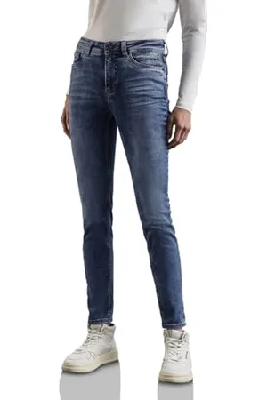 Street one Damen A378448 Jeans im Slim Fit,Blau,34