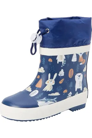 Playshoes Gummistiefel Halbschaft Wald Gefüttert Unisex Kinder Gummistiefel, , 19 EU