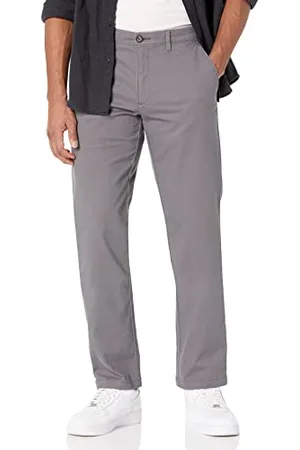 Amazon Herren Legere Stretch-Chinohose mit gerader Passform, , 28W / 32L
