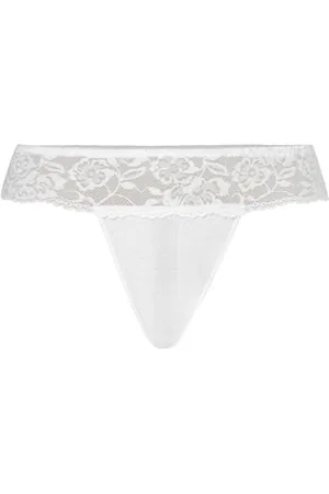 Teyli String Tanga Damen mit zarter Spitze verziert - Strings & Tangas für Damen aus Transparentem Mesh - Tanger (DE/NL/SE/PL, Alphanumerisch, XS, Regular, Petite, )