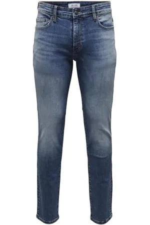 Only & Sons Male Slim Fit Jeans Slim Fit Mid Rise Jeans