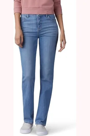 Lee Damen Instantly Slims Classic Relaxed Fit Monroe Straight Leg Jeans, , 40 Long