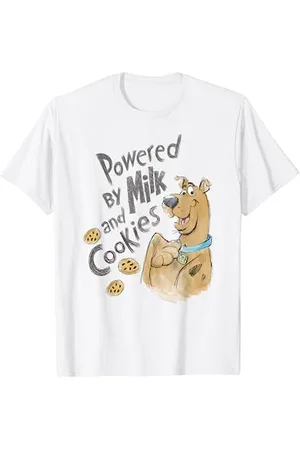 Scooby-Doo Powered By Milk and Cookies T-Shirt
