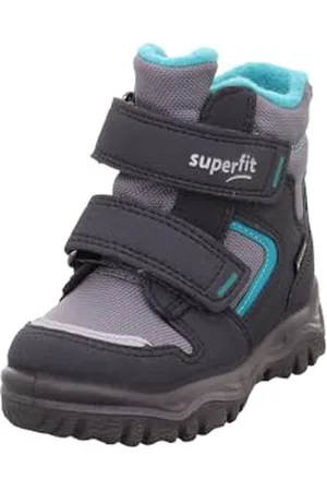 Superfit Baby Jungen HUSKY1 warm gefütterte Gore-Tex Schneestiefel, GRAU/GRÜN 2010, 19
