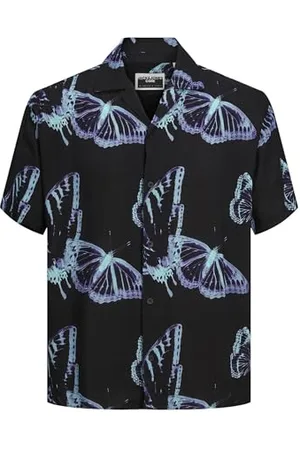 JACK & JONES Herren Jcojeff AOP Resort Shirt Ss Relax Kurzarmhemd, , M
