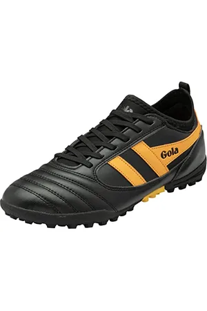 Gola Herren Ceptor Turf Football Shoe, Black/Sun, 43 EU
