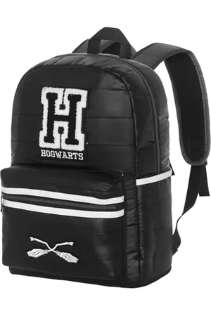 Harry Potter H-Padding Rucksack, Schwarz, 30 x 41 cm, Kapazität 15,5 L