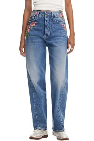 Desigual Damen Woman Denim Long Trouser Jeans, , 40 EU