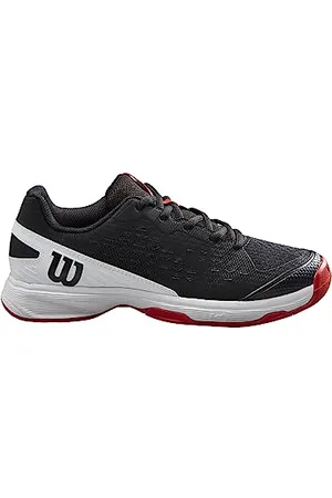Wilson Rush Pro Jr L Sneaker, Black/White Red, 32 2/3 EU