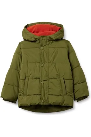 Amazon Jungen Schwere Pufferjacke mit Kapuze, , 5 Jahre